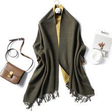 Load image into Gallery viewer, Winter Cashmere Scarf Women Thick Warm Shawls
