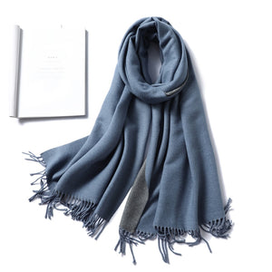 Winter Cashmere Scarf Women Thick Warm Shawls