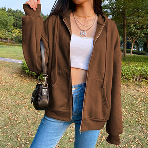 Jacket Long Sleeve Pullovers Vintage Pockets Clothes