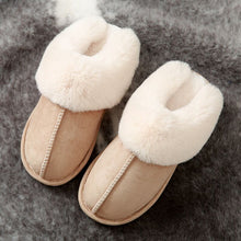 Load image into Gallery viewer, warm Home flat slippers Lightweight soft comfortable winter slippers Women
