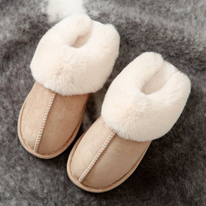 warm Home flat slippers Lightweight soft comfortable winter slippers Women