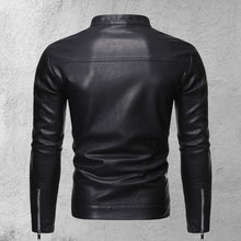 Load image into Gallery viewer, Hot Motorcycle Windbreaker Zipper Closure Stand Collar Men Jacket
