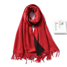 Load image into Gallery viewer, Winter Cashmere Scarf Women Thick Warm Shawls
