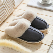 Load image into Gallery viewer, warm Home flat slippers Lightweight soft comfortable winter slippers Women
