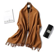 Load image into Gallery viewer, Winter Cashmere Scarf Women Thick Warm Shawls
