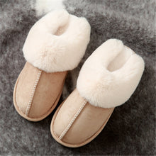 Load image into Gallery viewer, warm Home flat slippers Lightweight soft comfortable winter slippers Women
