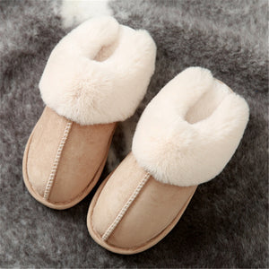 warm Home flat slippers Lightweight soft comfortable winter slippers Women