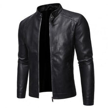 Load image into Gallery viewer, Hot Motorcycle Windbreaker Zipper Closure Stand Collar Men Jacket
