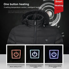 Load image into Gallery viewer, Men 9 Areas Heated Jacket USB Winter Outdoor Electric Heating
