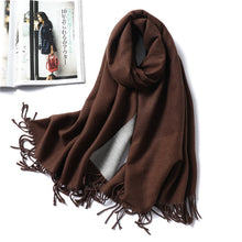 Load image into Gallery viewer, Winter Cashmere Scarf Women Thick Warm Shawls
