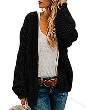 Load image into Gallery viewer, spring and autumn new thick needle twist knit cardigan women coat cardigan
