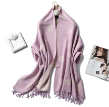 Load image into Gallery viewer, Winter Cashmere Scarf Women Thick Warm Shawls
