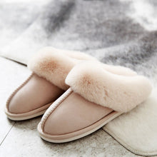 Load image into Gallery viewer, warm Home flat slippers Lightweight soft comfortable winter slippers Women
