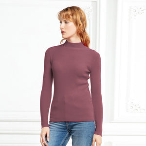 Autumn Winter Top Pull Femme Turtleneck Pullovers Sweaters Long Sleeve