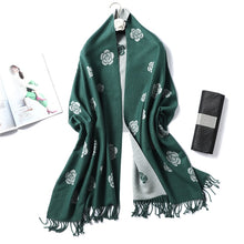 Load image into Gallery viewer, Winter Cashmere Scarf Women Thick Warm Shawls
