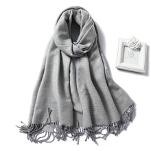 Load image into Gallery viewer, Winter Cashmere Scarf Women Thick Warm Shawls
