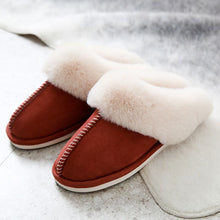 Load image into Gallery viewer, warm Home flat slippers Lightweight soft comfortable winter slippers Women
