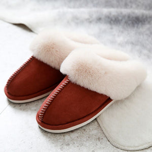 warm Home flat slippers Lightweight soft comfortable winter slippers Women