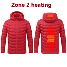 Load image into Gallery viewer, Men 9 Areas Heated Jacket USB Winter Outdoor Electric Heating
