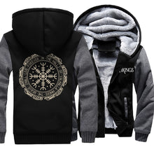 Load image into Gallery viewer, Winter Thick Mens Hoodies Viking Printing
