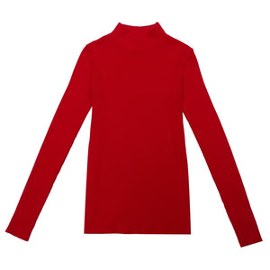 Autumn Winter Top Pull Femme Turtleneck Pullovers Sweaters Long Sleeve