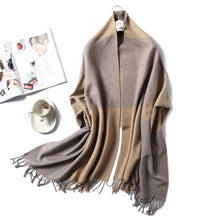 Load image into Gallery viewer, Winter Cashmere Scarf Women Thick Warm Shawls
