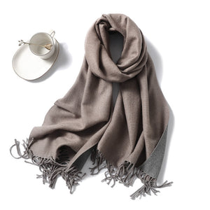 Winter Cashmere Scarf Women Thick Warm Shawls