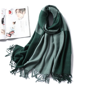 Winter Cashmere Scarf Women Thick Warm Shawls