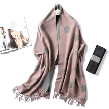 Load image into Gallery viewer, Winter Cashmere Scarf Women Thick Warm Shawls
