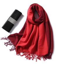 Load image into Gallery viewer, Winter Cashmere Scarf Women Thick Warm Shawls
