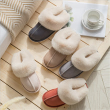 Load image into Gallery viewer, warm Home flat slippers Lightweight soft comfortable winter slippers Women
