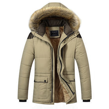 Load image into Gallery viewer, M-5XL Fur Collar Hooded Men Winter Jacket 2020New Fashion Warm Wool Liner Man Jacket and Coat Windproof Male Parkas casaco
