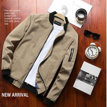 Load image into Gallery viewer, Zipper Jacket Male Casual Streetwear
