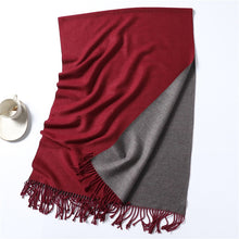 Load image into Gallery viewer, Winter Cashmere Scarf Women Thick Warm Shawls
