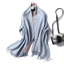 Load image into Gallery viewer, Winter Cashmere Scarf Women Thick Warm Shawls
