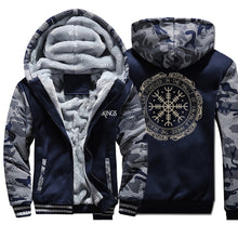 Load image into Gallery viewer, Winter Thick Mens Hoodies Viking Printing
