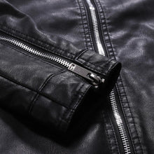 Load image into Gallery viewer, Hot Motorcycle Windbreaker Zipper Closure Stand Collar Men Jacket
