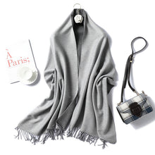 Load image into Gallery viewer, Winter Cashmere Scarf Women Thick Warm Shawls
