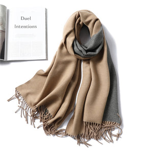 Winter Cashmere Scarf Women Thick Warm Shawls