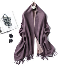 Load image into Gallery viewer, Winter Cashmere Scarf Women Thick Warm Shawls
