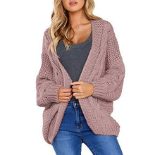 Load image into Gallery viewer, spring and autumn new thick needle twist knit cardigan women coat cardigan
