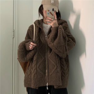 Women Autumn Winter Oversize Knitted