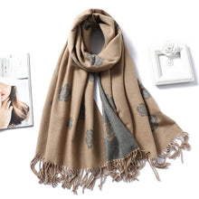 Load image into Gallery viewer, Winter Cashmere Scarf Women Thick Warm Shawls
