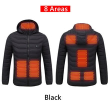 Load image into Gallery viewer, Men 9 Areas Heated Jacket USB Winter Outdoor Electric Heating
