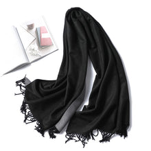 Load image into Gallery viewer, Winter Cashmere Scarf Women Thick Warm Shawls
