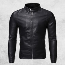 Load image into Gallery viewer, Hot Motorcycle Windbreaker Zipper Closure Stand Collar Men Jacket
