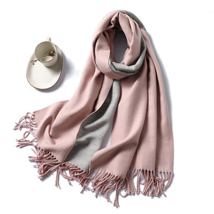 Winter Cashmere Scarf Women Thick Warm Shawls