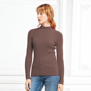 Autumn Winter Top Pull Femme Turtleneck Pullovers Sweaters Long Sleeve