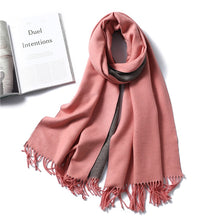 Load image into Gallery viewer, Winter Cashmere Scarf Women Thick Warm Shawls
