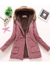 Load image into Gallery viewer, new winter military coats women cotton wadded hooded jacket
